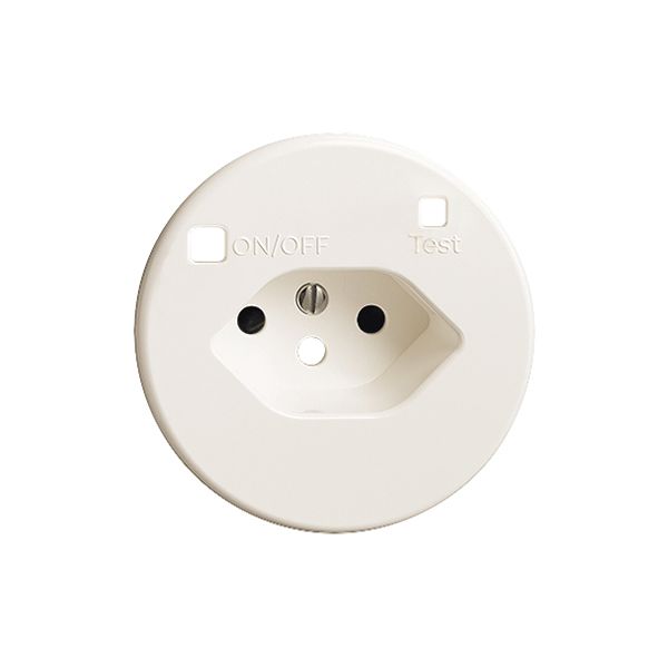 Frontset FH zu FI-Steckdose P, T13, shutter, weiss