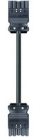 Stecker/Buchsenteil Wieland 1m 5L schwarz, 2.5mm²