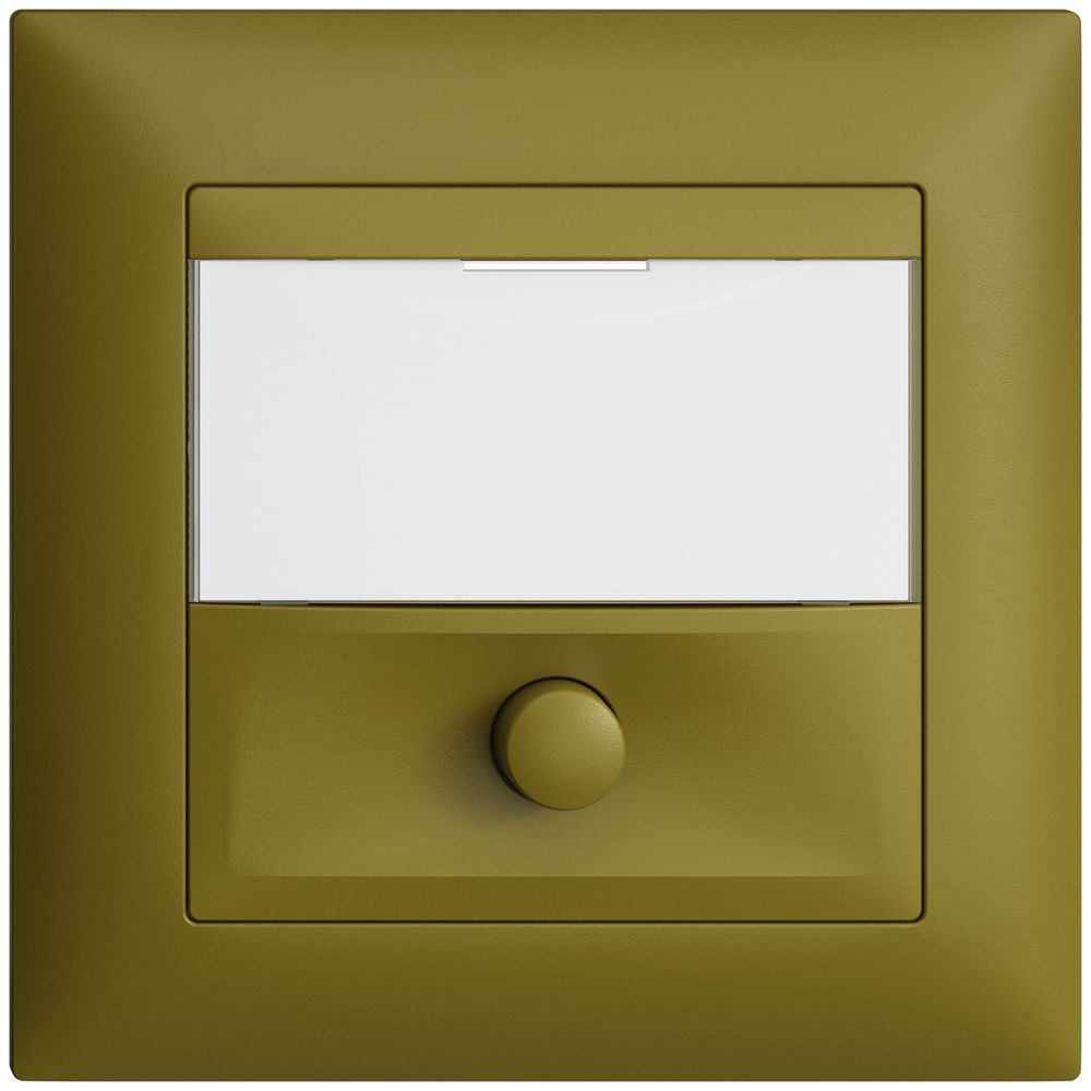 Poussoir ENC avec porte-étiquette EDIZIOdue olive