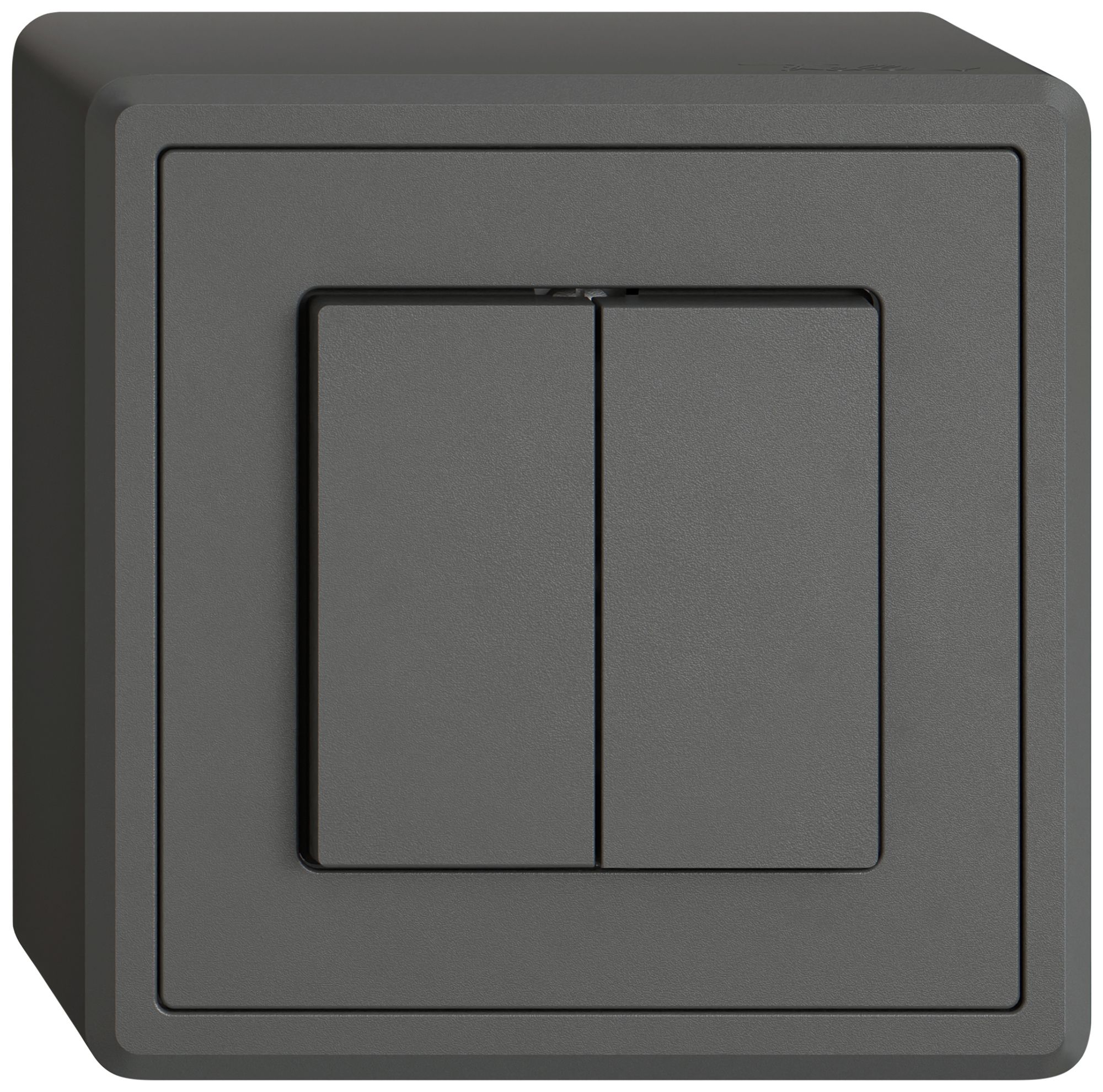 AP-Druckschalter EDIZIO.liv SNAPFIX® 1/3+3/1L dgu