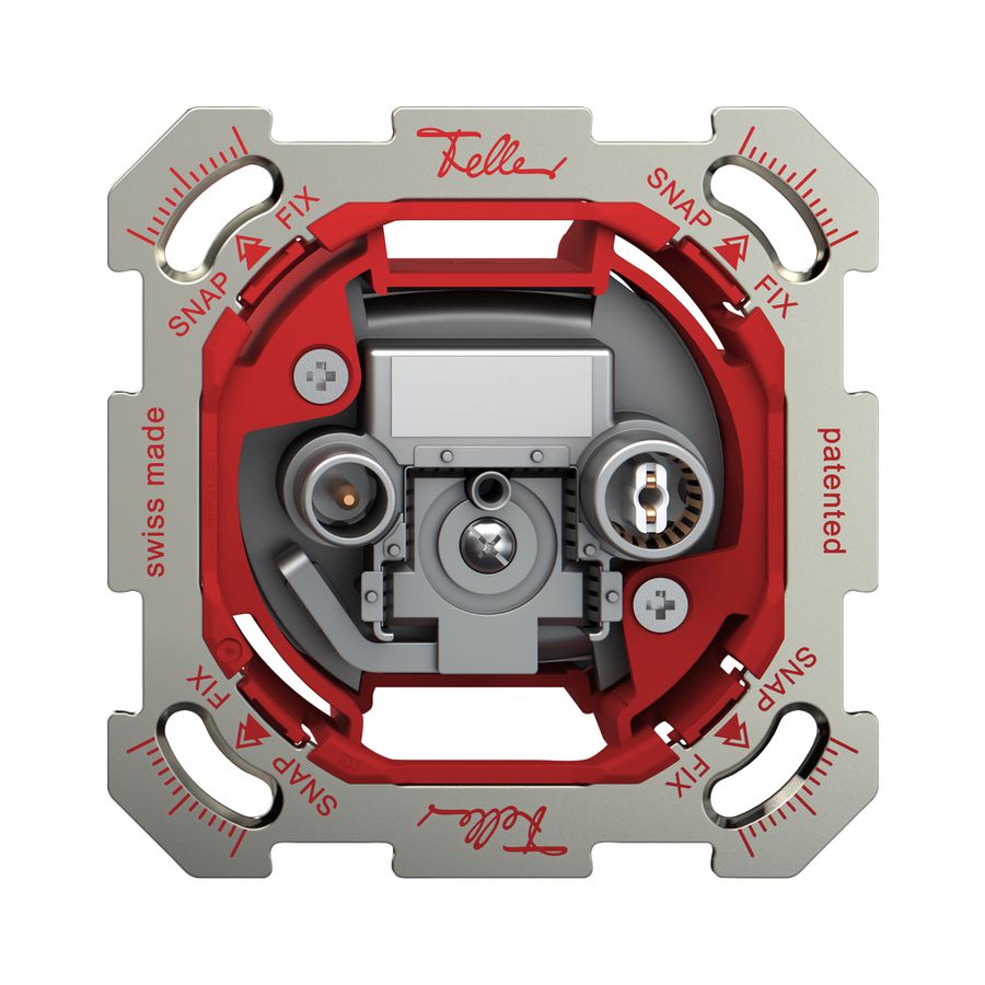 UP-Antennendose TV-R Feller SNAPFIX® Durchgangsdose 4dB