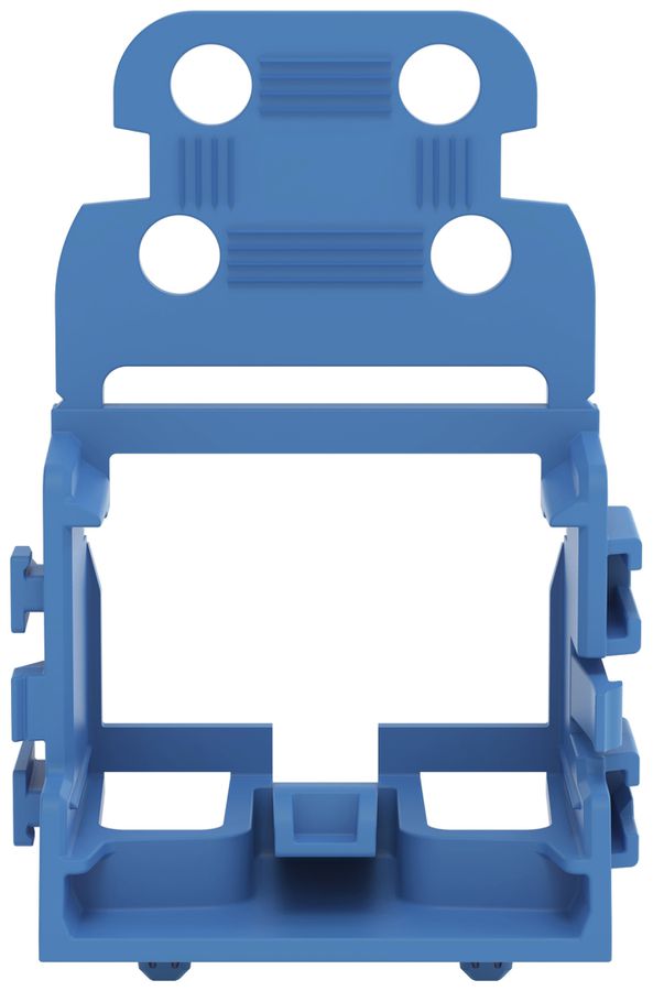 Adaptateur de fixation WAGO a.décharge de traction p.10×4mm² pied p.montage bl