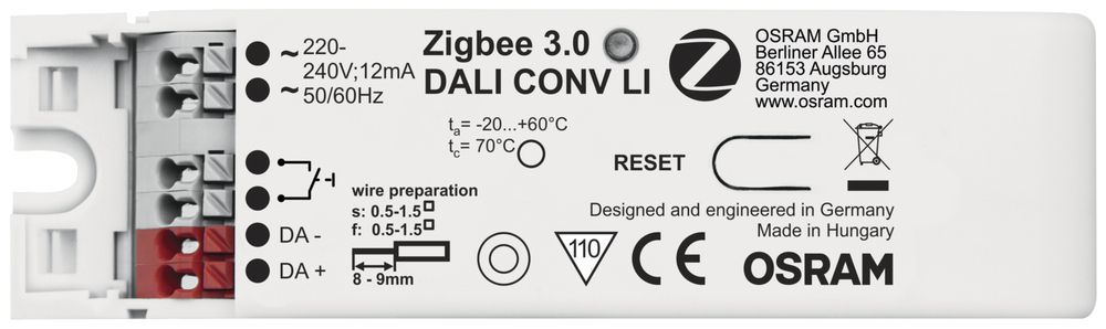Convertisseur INC OSRAM ZIGBEE 3.0 DALI CONV LI