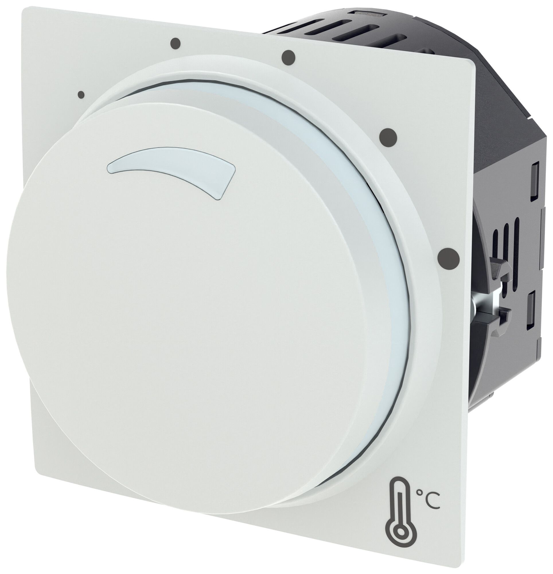 Thermostat d'ambiance ABB SIDUS E chauffa./réfrigé. NO 230VAC/10A 5…30°C bc