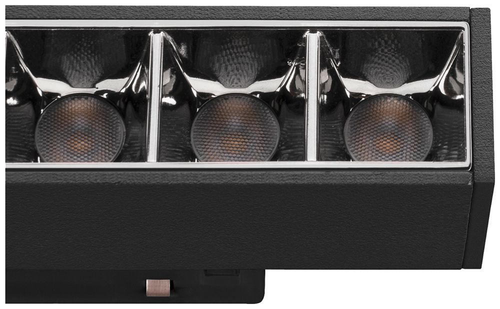 Spot LED SLV IN-LINE 44 14W 1250lm 940 35° DALI 48V AD 435×22mm nero