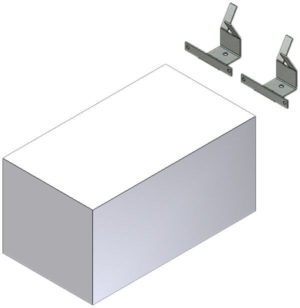 Kit pour béton pour 57250/57255 pour boîte murale WAD