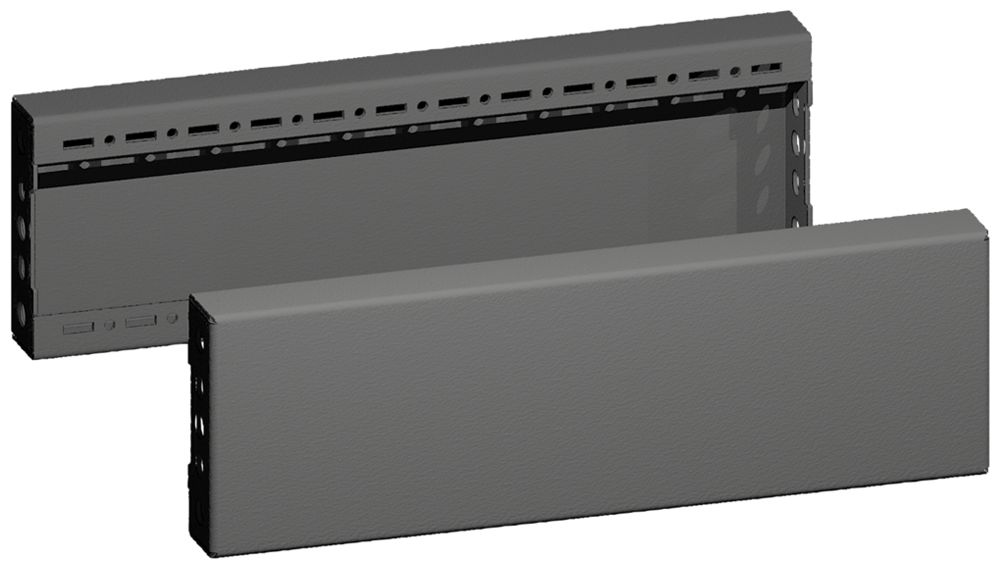 Cache-socle Rittal VX 8660.032 500×100×29mm kit latéral acier noir