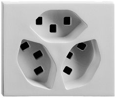 Prise INC FH FLF 3×T23 ST blanc