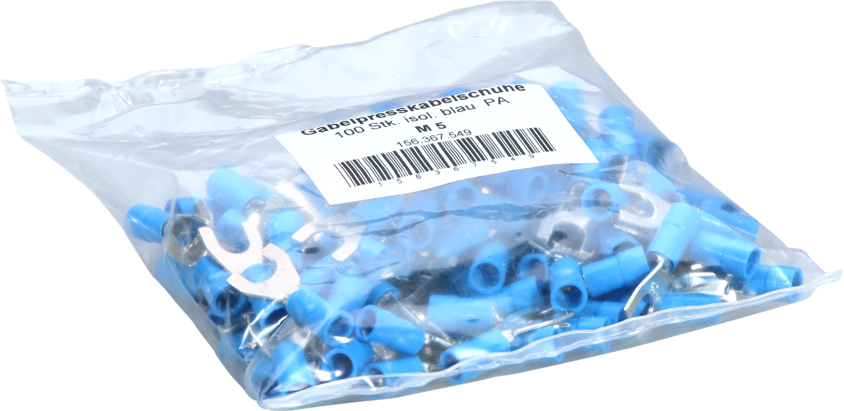 Capocorda a forcella Mischke IG M5 1.5…2.5mm² Cu-stagnato isolato blu
