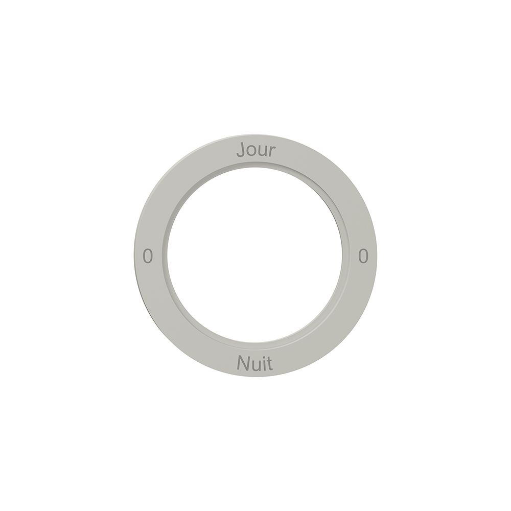 Kennscheibe NEVO, f.Drehschalter, 0-Jour-0-Nuit, lichtgrau