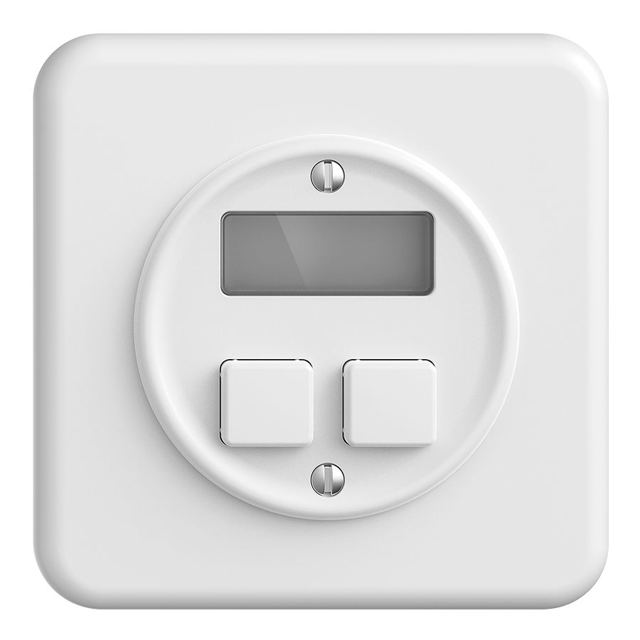 Kit di copertura ENC STANDARDdue per term.ambiente+2×, Ø58mm, bianco