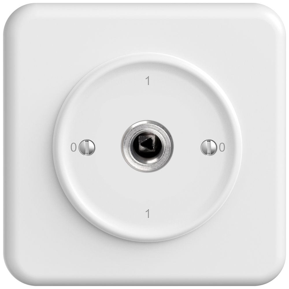 Interrupteur à clé ENC STANDARDdue 1P carré/triangle 20A 690V 0-1-0-1 bc