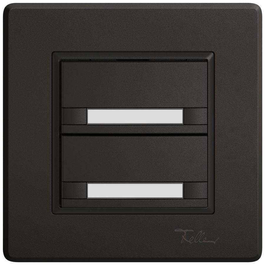 Pulsante KNX RGB INC EDIZIO.liv SNAPFIX® sensore temp.s.LED targ.2× com.2T ne