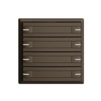 Poussoir KNX RGB EDUE, 250mW, a.LED RGB, a.papier, 8×poussoir, 1×touche, cof