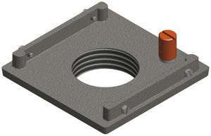 Placca di suolo Woertz 100×100 M40