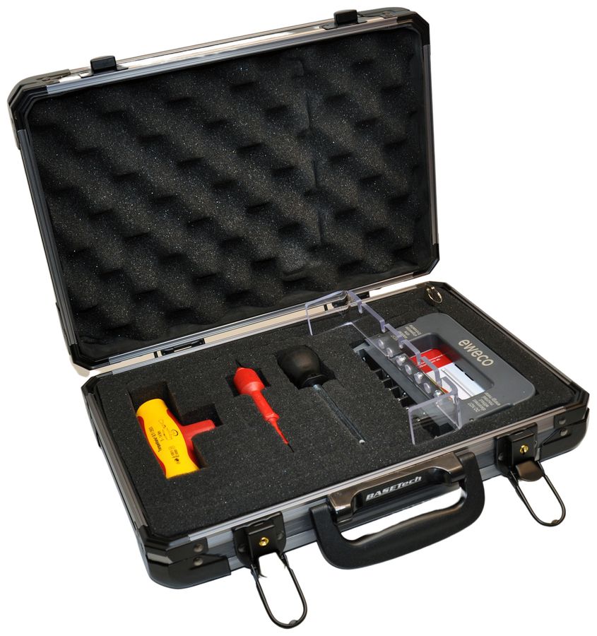 Jeu d'outils contient: 1×poignée de pontage tournevis dynamométrique 2…14Nm