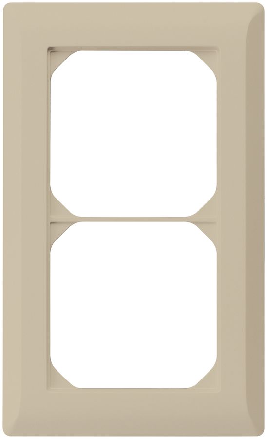 UP-Abdeckrahmen kallysto.line 2×1 beige 92×152mm