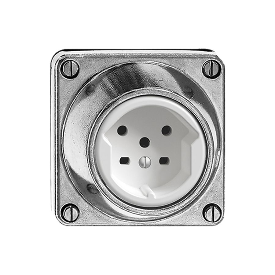 EB-Steckdose feucht T15 FH Al natur