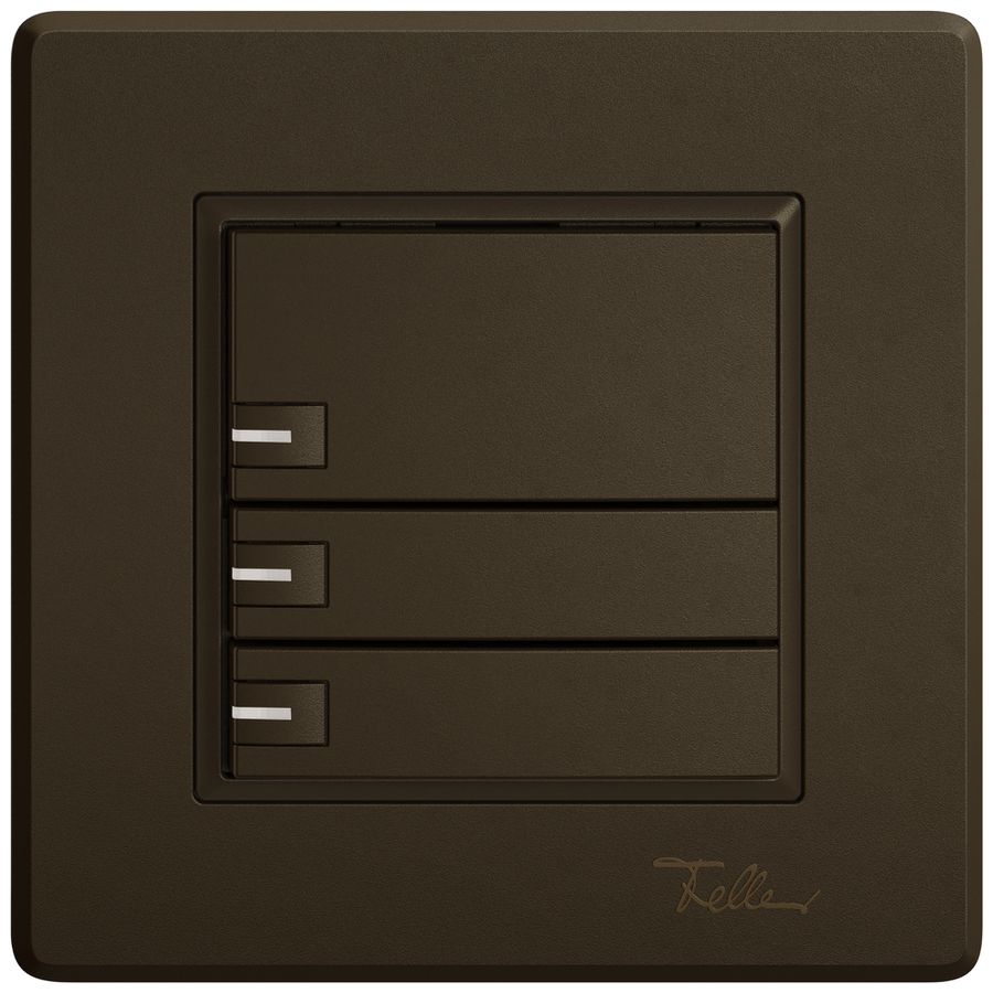 UP-Universaltaster EDIZIO.liv UNI SNAPFIX® 5…48V m.LED blau 3× 1-Tbed.br