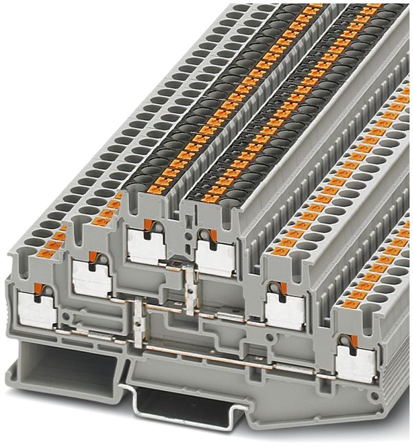 Borne Push-In 0.14…4mm² gris AWG26…12