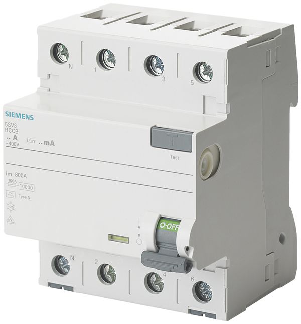 Interruttore differenziale Siemens SENTRON 3LN 30mA/40A tipoA, N sinistra