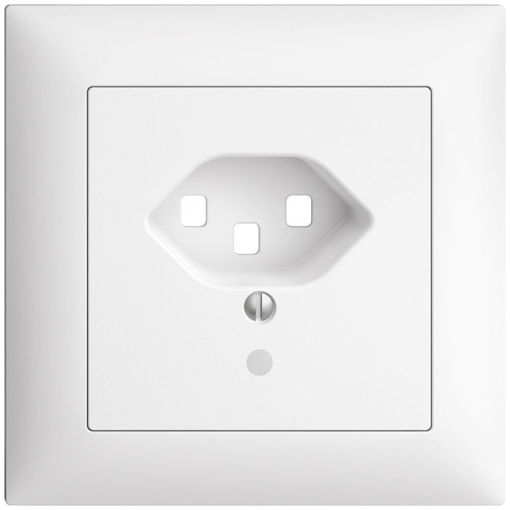 UP-Frontset EDIZIOdue T23 weiss 88×88mm mit Linse