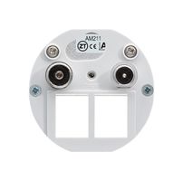 Einsatz zu Multimediadose Hager R/TV Bauart E 11dB 2GHz