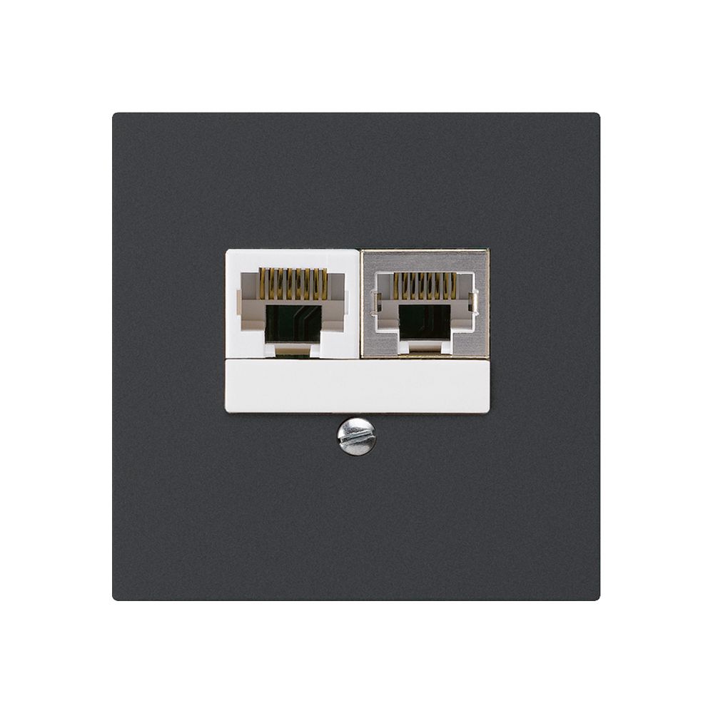 Scatola INC kallysto 2×RJ45s+u separato nero