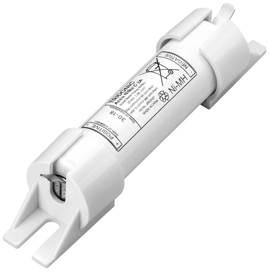 Accu NiMH p.haute température Tridonic 2.2Ah 1.2V×2 cellules p.élément sécurité