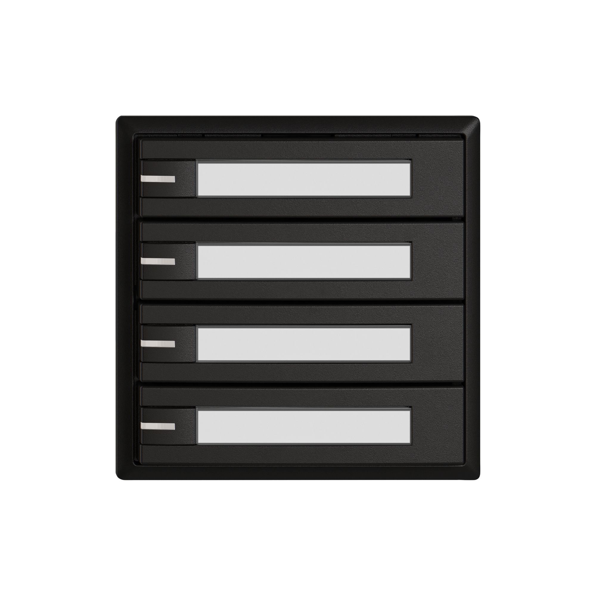 Poussoir universel EDIZIO.liv UNI SNAPFIX® 12…48V a.LED 4× comm.1T étiqu.no