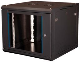 Alloggio a parete 19" VALUE 600×512×600mm 9UA 1×porta acciaio nero