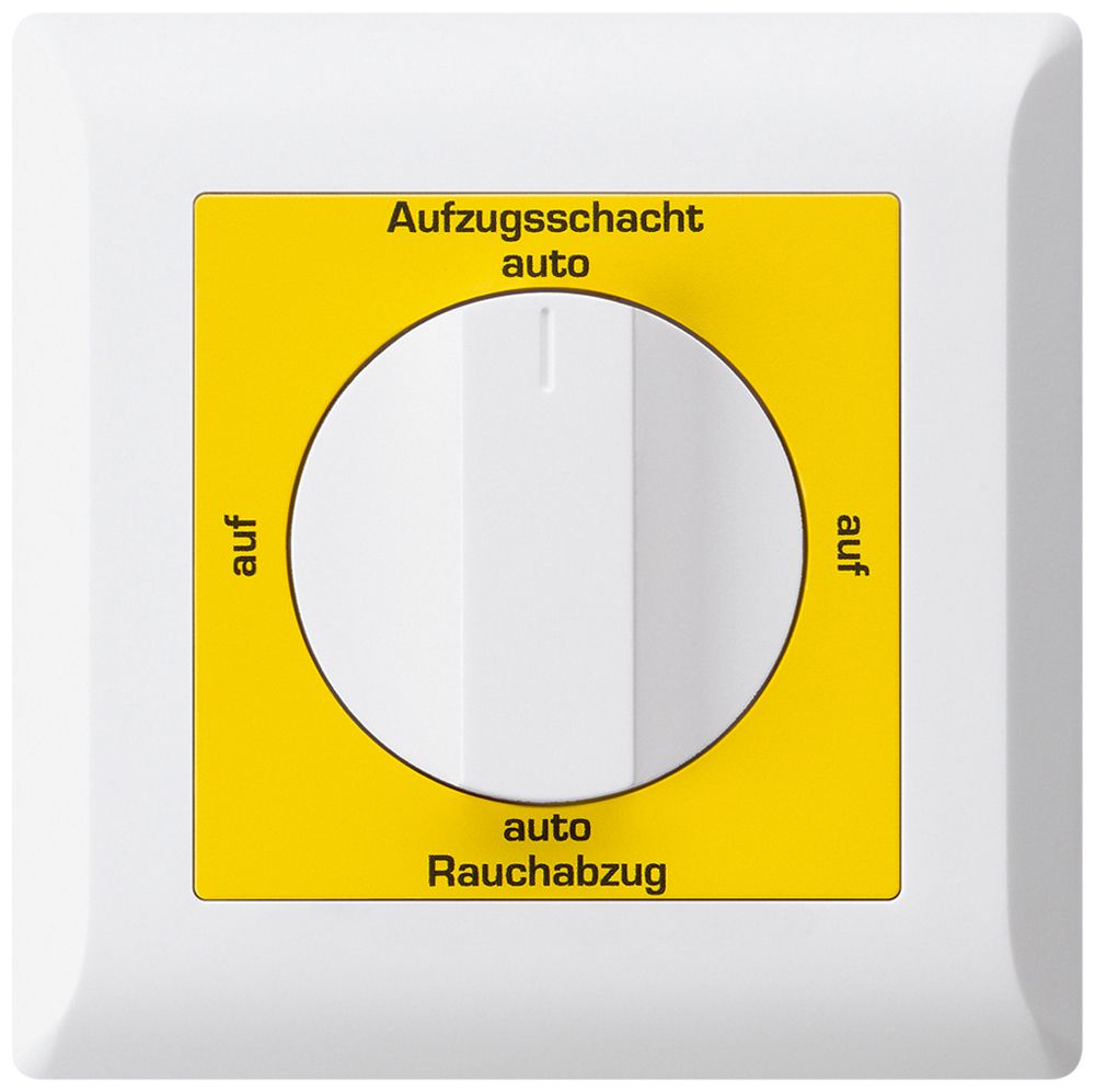 UP-Drehschalter kallysto.line für Rauchabzug Text deutsch weiss