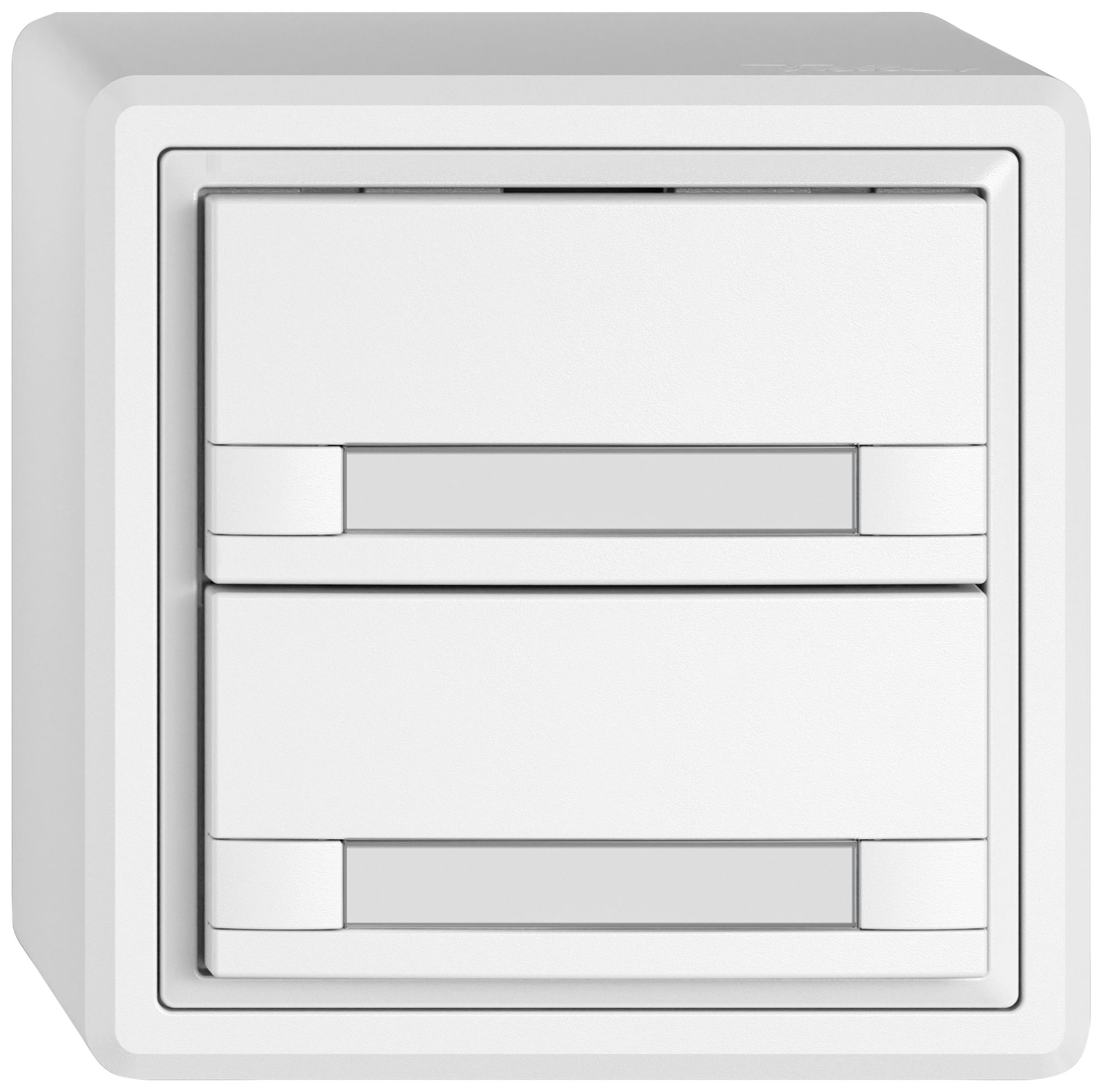 AP-Universaltaster EDIZIO.liv UNI SNAPFIX® 12…48V o.LED 2× Pap.ws