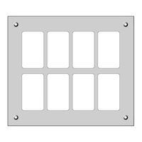 Montageplatte FH FLF 2×4 schwarz