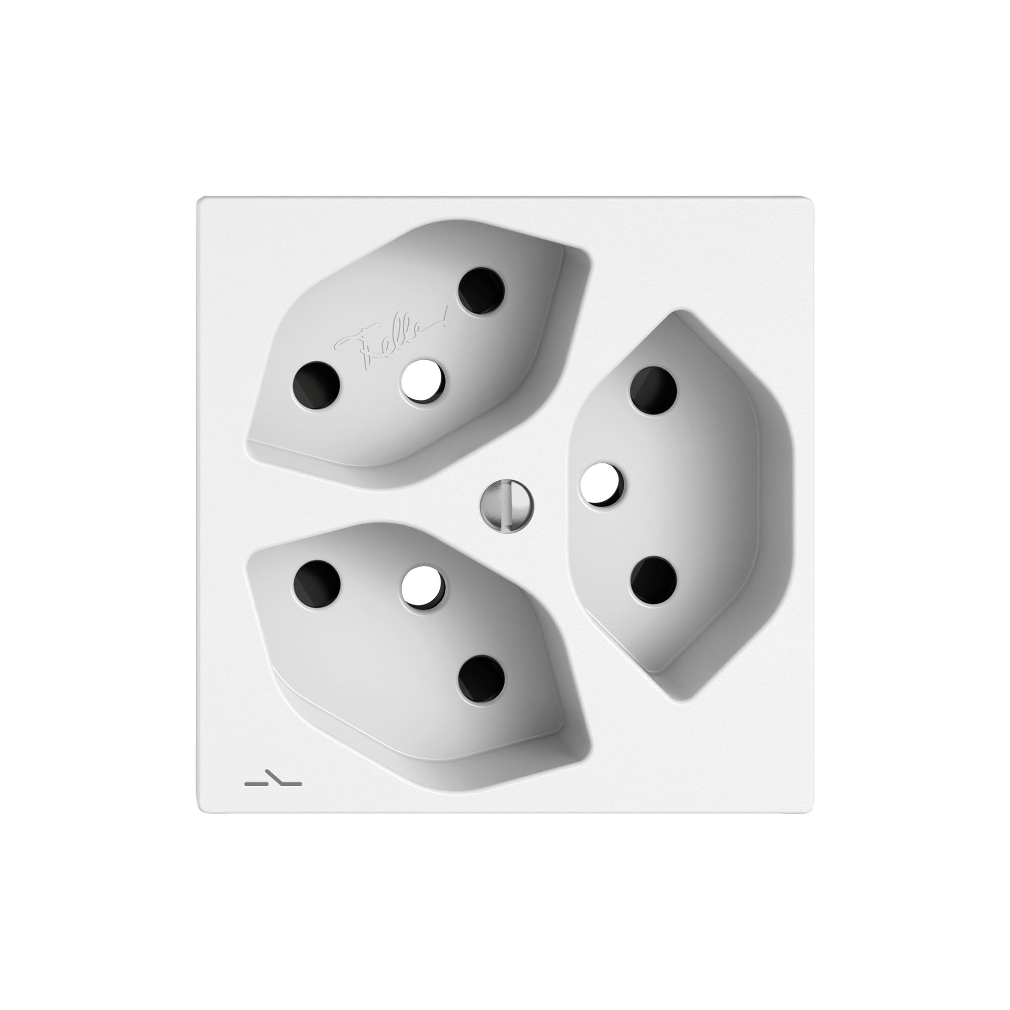 Montageset EDIZIO.liv SNAPFIX® für 3×T13 getrennt Shutter ws