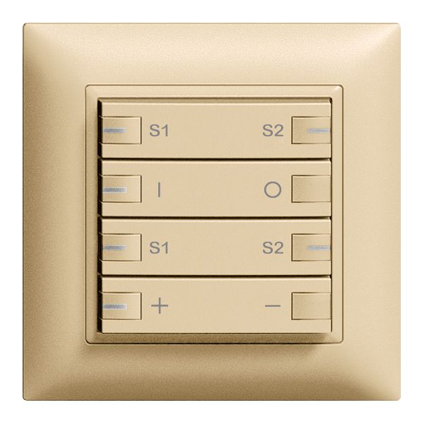 UP-Frontset ON-OFF Dimmer Szene 4T mit LED ZEP EDIZIOdue sand