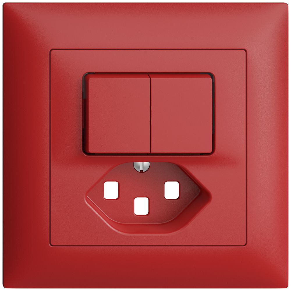 Kit frontal ENC EDIZIOdue berry 88×88mm T23