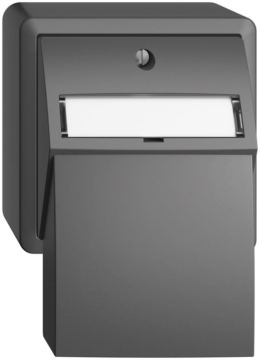 Kit montaggio AP Edue, con cappa di uscita dritta, per 2×Keystone, grigio scuro