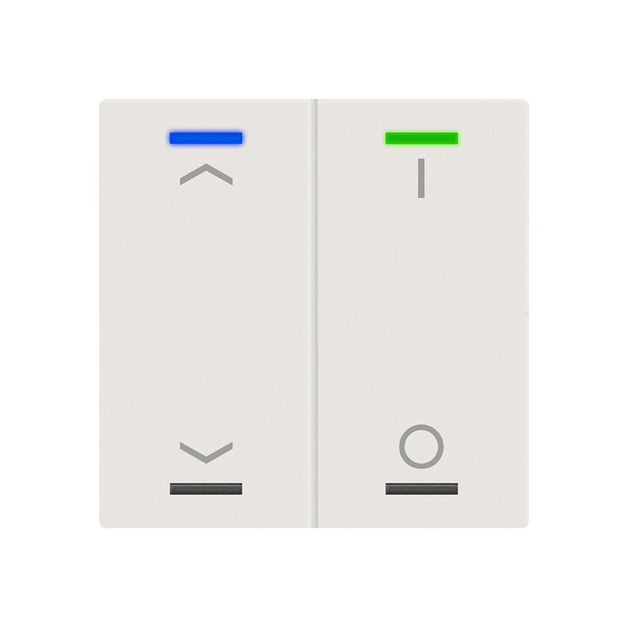Poussoir KNX RGBW INC MDT BE-TAL60T211.C1 2t/4a temp.blanc mat "jalousie"-"I/O"