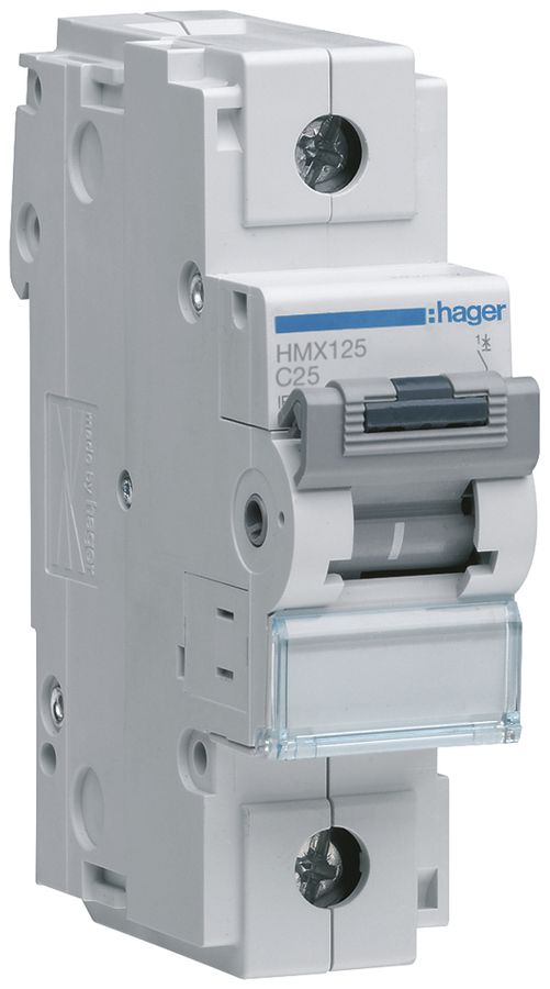 Leitungsschutzschalter Hager MCB 1P 230V Typ C 25A 1.5TE