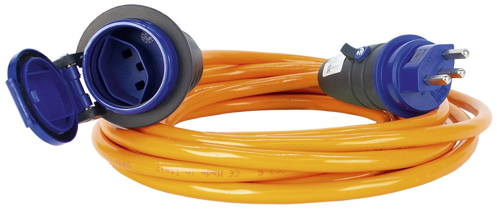 Câble de rallonge Steffen EPR-PUR 3×2.5mm² 10m T23/T23 pour l'industrie orange