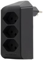 Spina di derivazione cleverLINE 3×T13 300° senza gancio nero