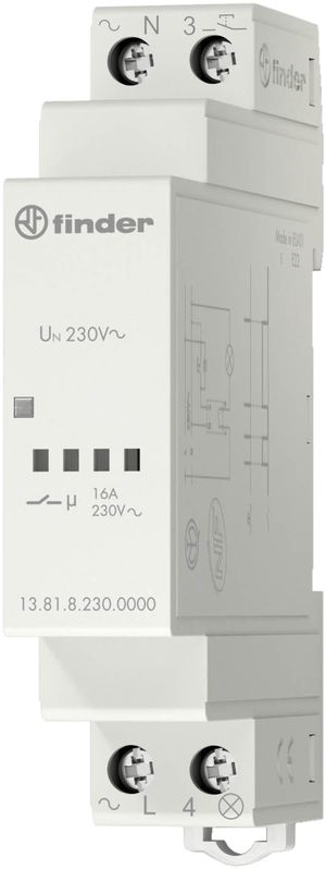 REG-Schrittschalter Finder Serie 13.81 230VAC 1S