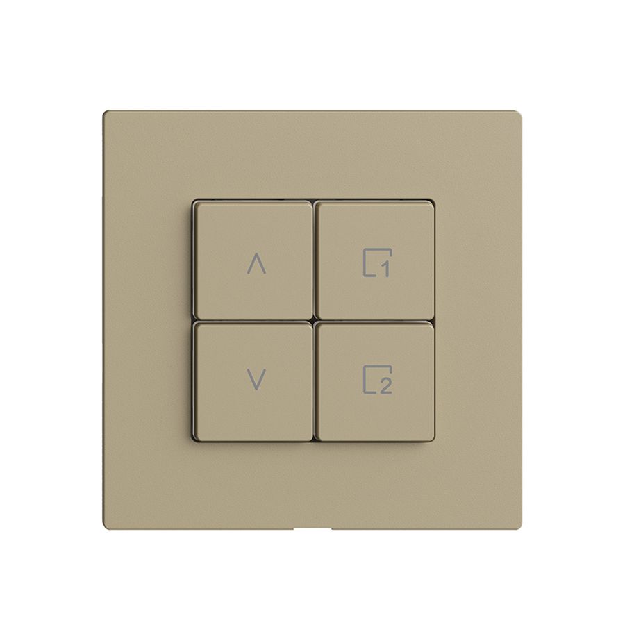 Abdeckset zu Storenschalter 1K Szene/4T Edue Wiser sand