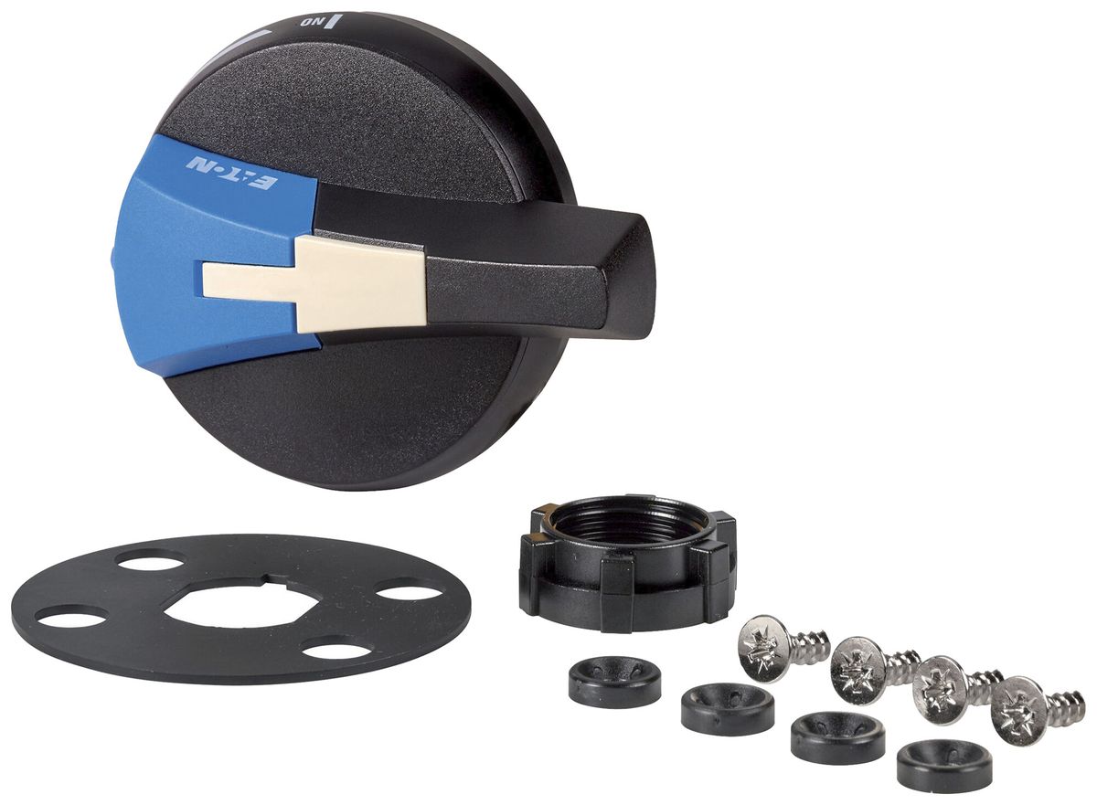 Manopola rotativa Eaton SHB0N4X per R9 bloccabile Ø65×37mm nero/blu
