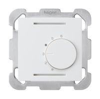 Termostato ambiente INC kallysto bianco senza interruttore piastra di fissaggio