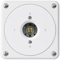 UP-Steckschlüsselschalter robusto ohne Klappdeckel 2/1P weiss Kombi Vierkant