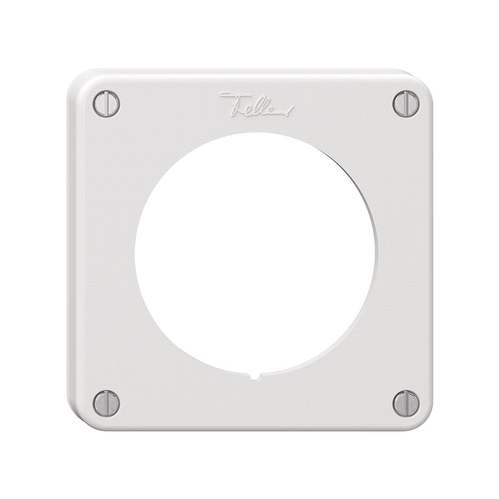 Couvercle NEVO, p.lampe de signalisation, a.vis & joint, a.joint blanc, blanc