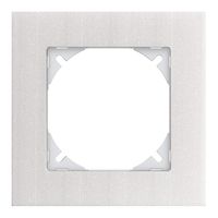 Abdeckrahmen EDIZIOdue prestige 1×1 marmor weiss