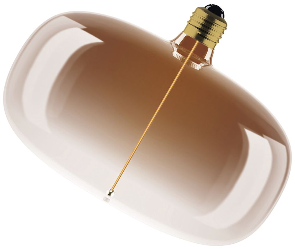 Lampada LED Osram Vintage 1906 E27 4W 120lm 818 REG Ø215×165mm marrone